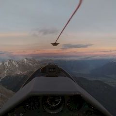 Flugwegposition um 16:12:19: Aufgenommen in der Nähe von Gemeinde Nassereith, Österreich in 2549 Meter
